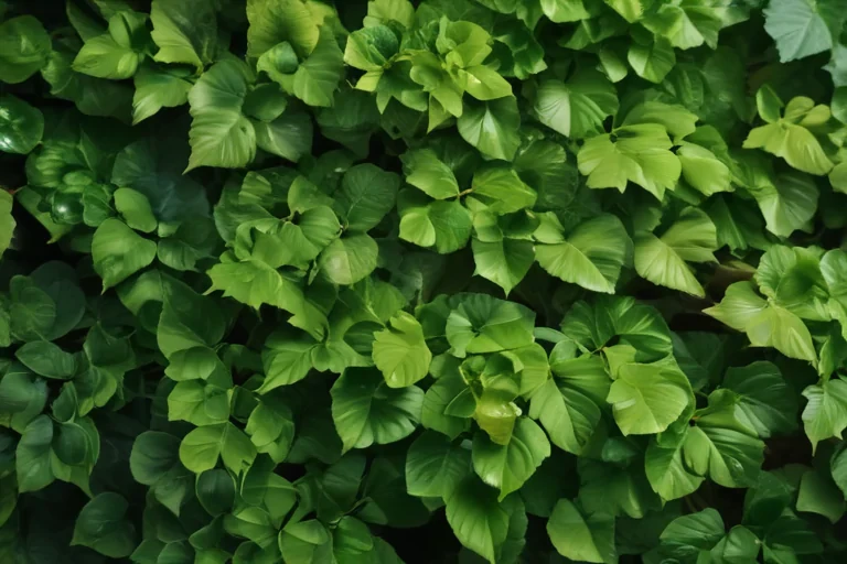 background with green leaves