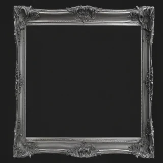 silver picture frame png