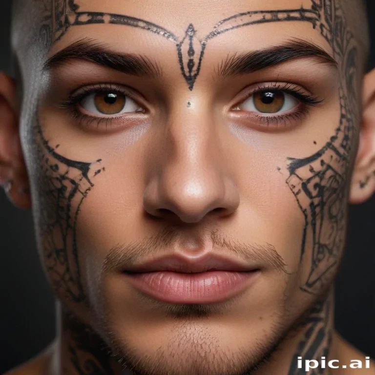 face tattoo png