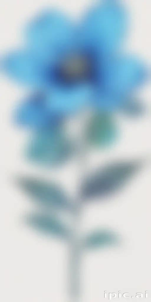 blue flower clip art