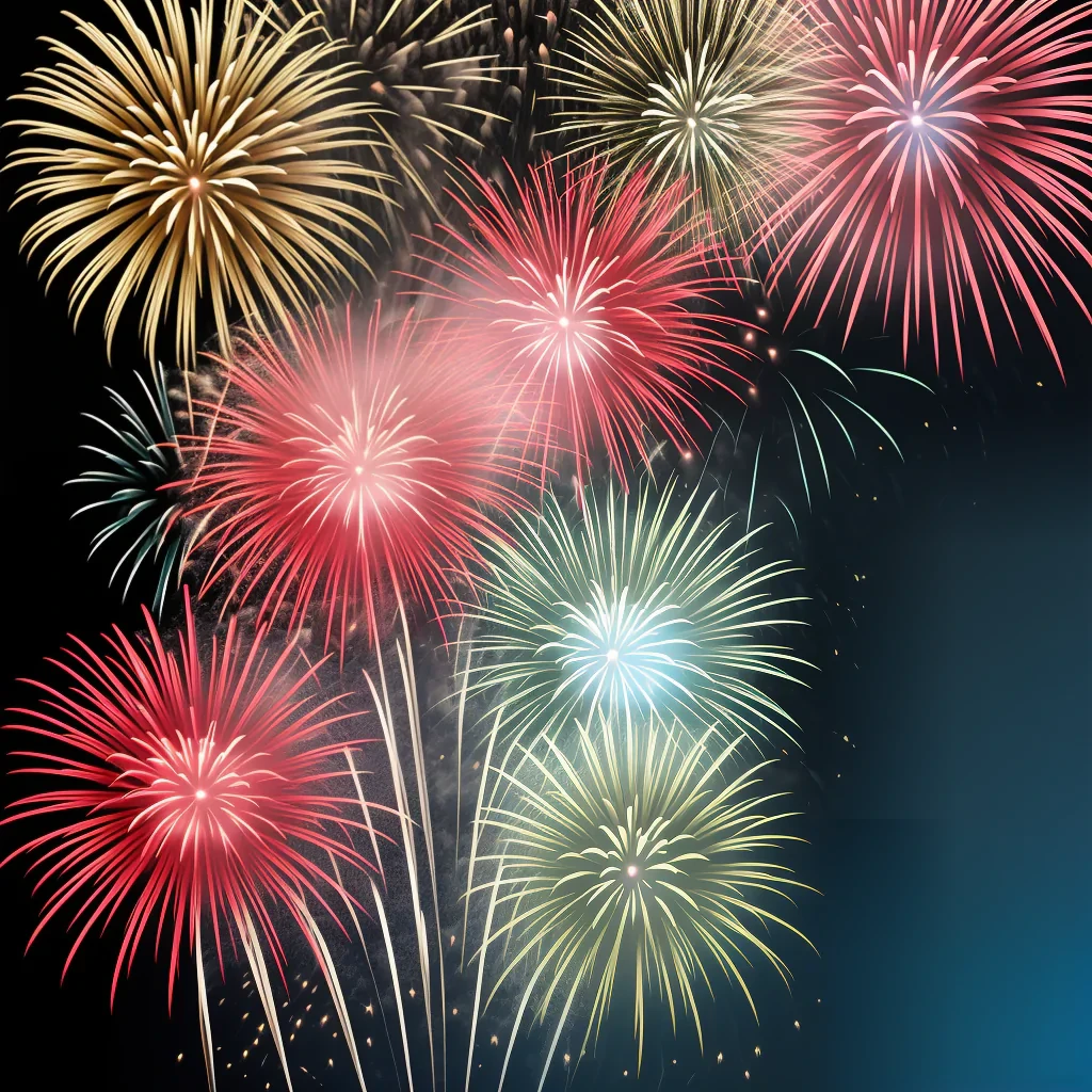 fireworks transparent background
