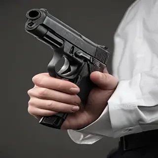 holding gun png