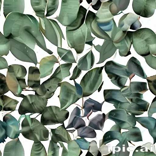 eucalyptus clipart black and white