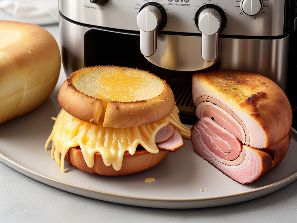 air fryer ham and cheese