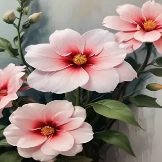 aesthetic flower painting