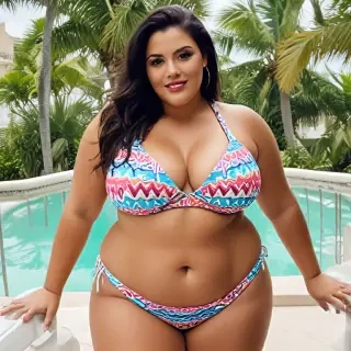 latina bbw bikini
