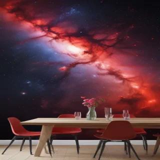 galaxy red wallpaper