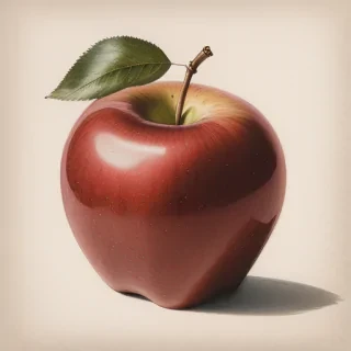 drawing of apple