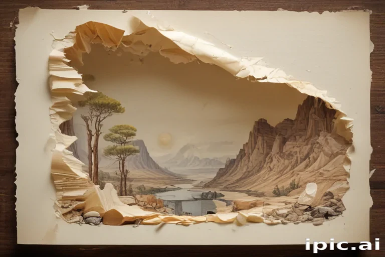 torn paper transparent