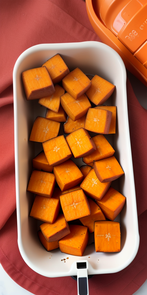 sweet potato cubes in air fryer