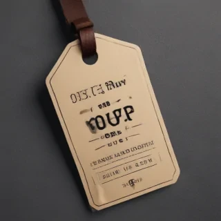 clothing tag mockup
