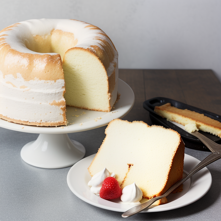 pie filling and angel food cake