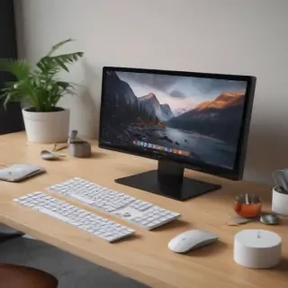 computer mockup