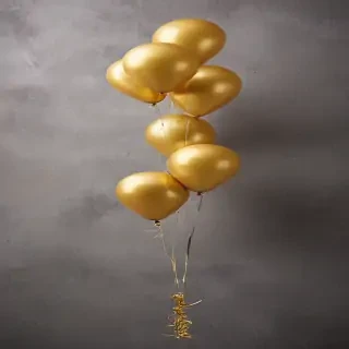 golden balloons
