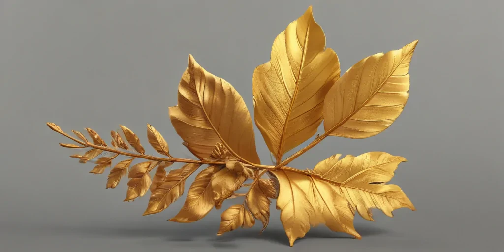 gold leaves png