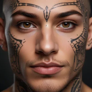 face tattoo png