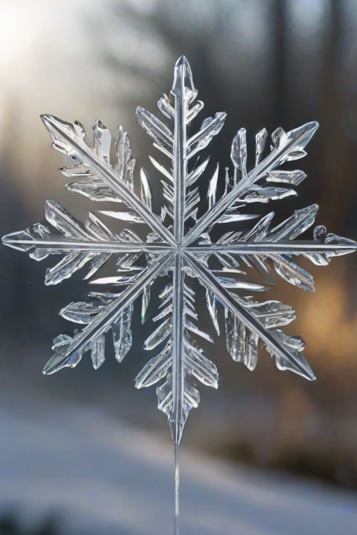 transparent snowflake