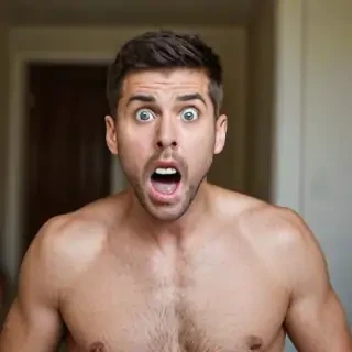 shocked man