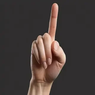 point finger png