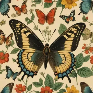 vintage butterfly illustration