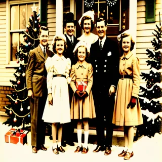 vintage christmas picture