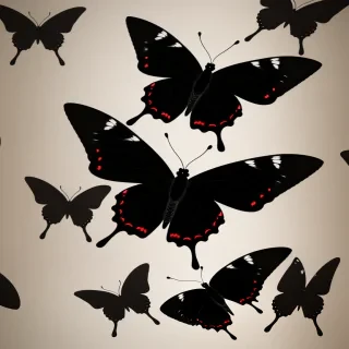 wallpaper black butterfly