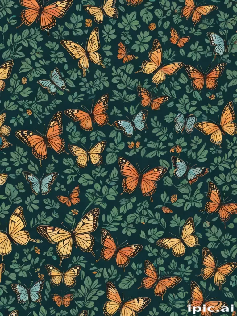 butterfly wall paper