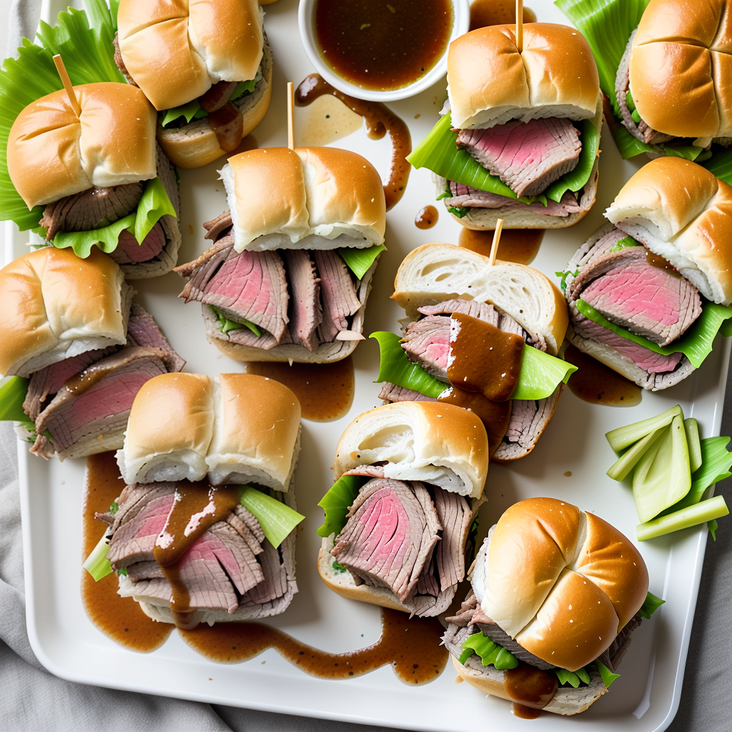 hawaiian roll roast beef sliders with au jus