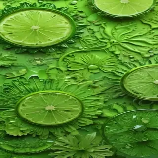 lime green background