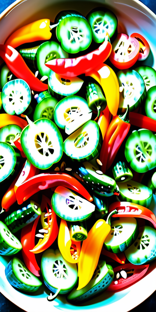 cucumber and bell pepper salad
