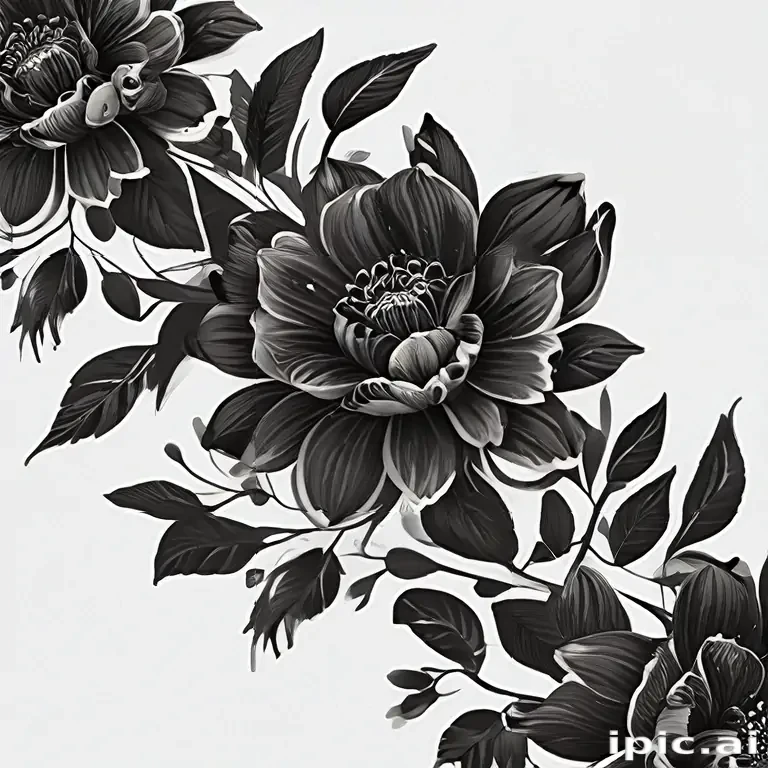 black flower png