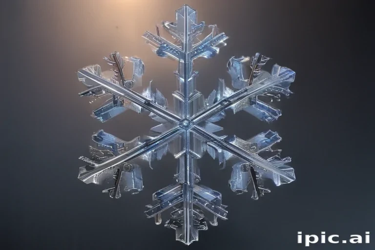 transparent snowflakes