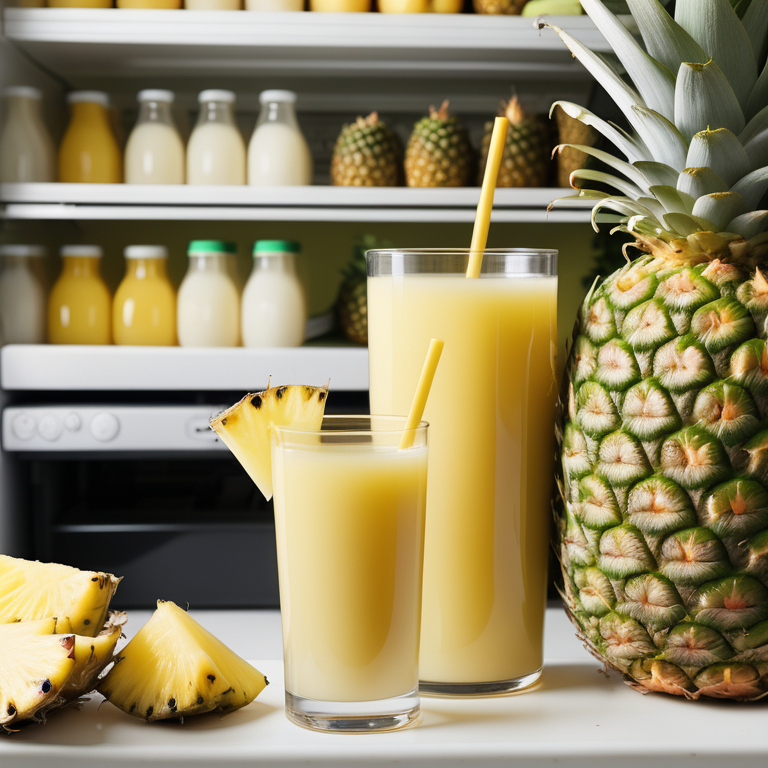 how long is pineapple juice good in the fridge