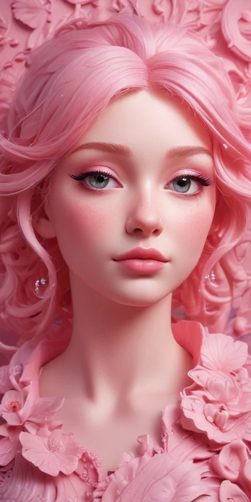 pink wall paper
