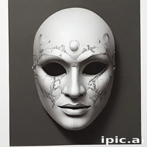 drawing of a mask