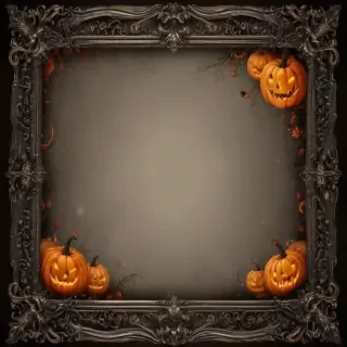 halloween border transparent