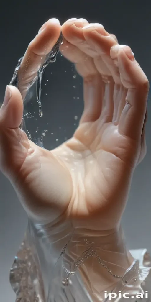 transparent prayer hand
