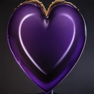aesthetic purple heart