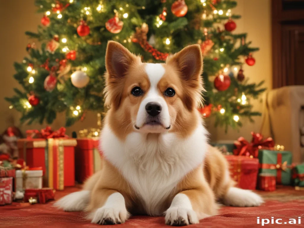 christmas dog backgrounds