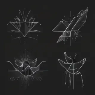 transparent line art