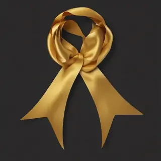 gold ribbon png
