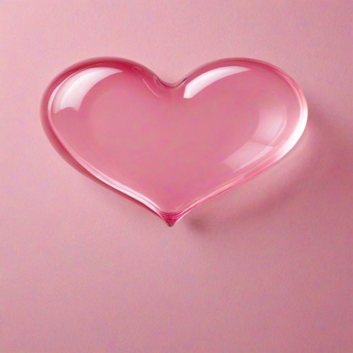 transparent pink heart