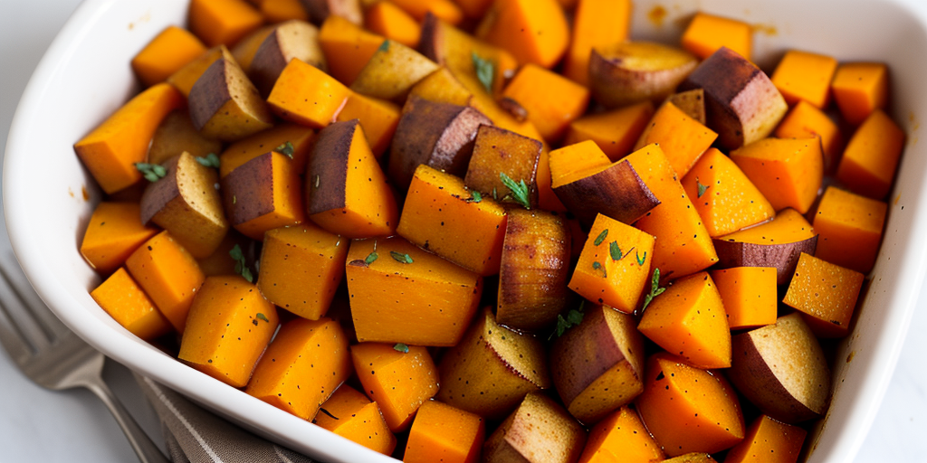 butternut and sweet potato roast