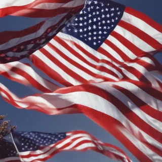 american flag aesthetic