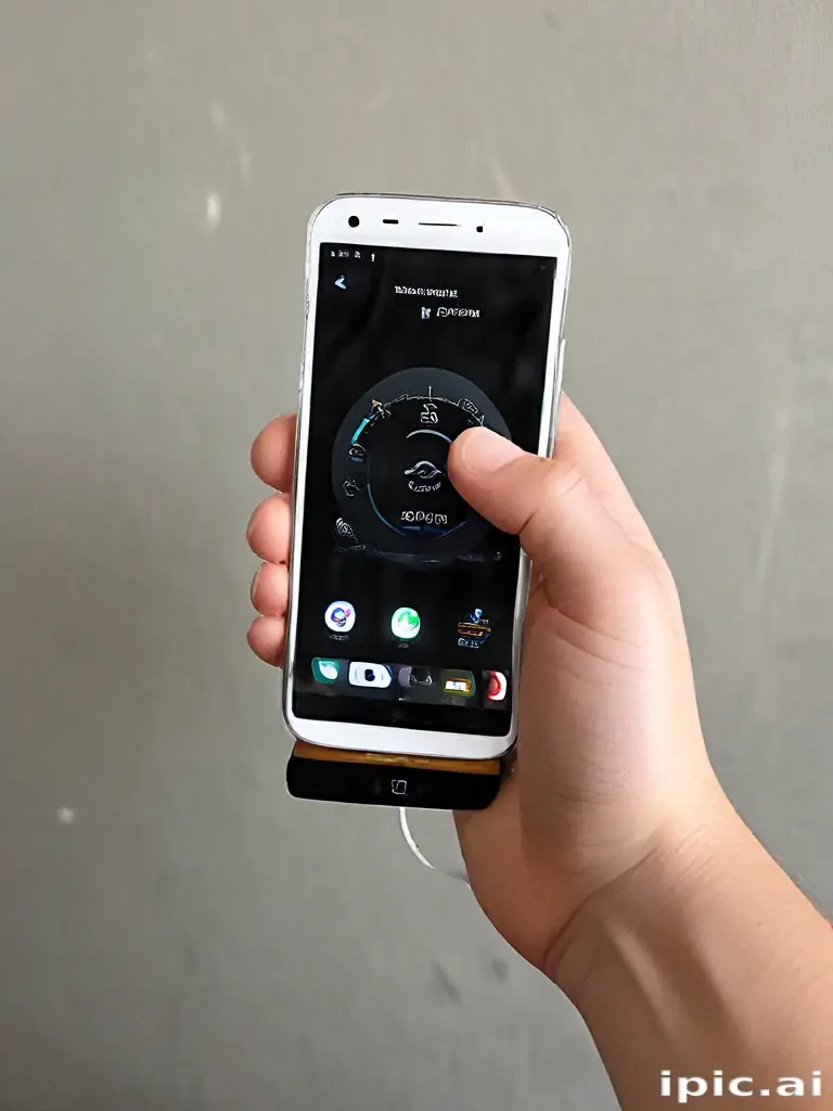holding a phone