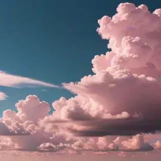aesthetic pink clouds