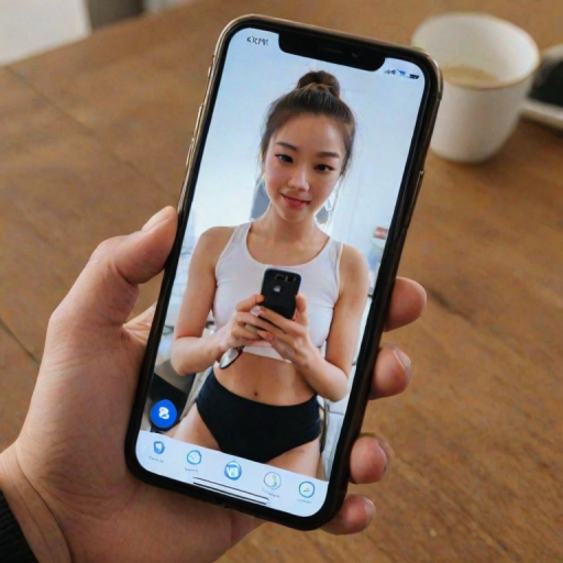 holding phone