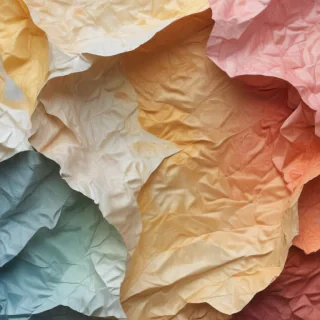 wrinkled paper overlay