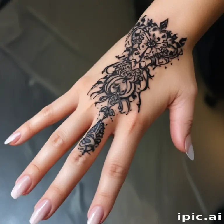 cute hand tattoos for black females