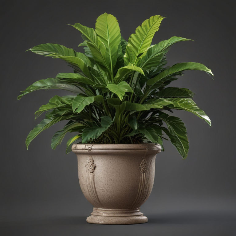 Lush Green Indoor Plant in Elegant Decorative Pot for Home Décor.